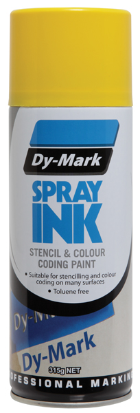 DY-MARK SPRAY INK YELLOW 315G AEROSOL